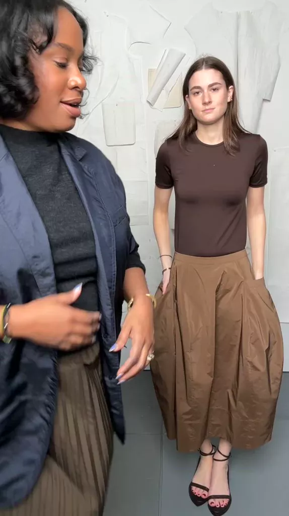 Nylon Lantern Skirt – Tibi Official