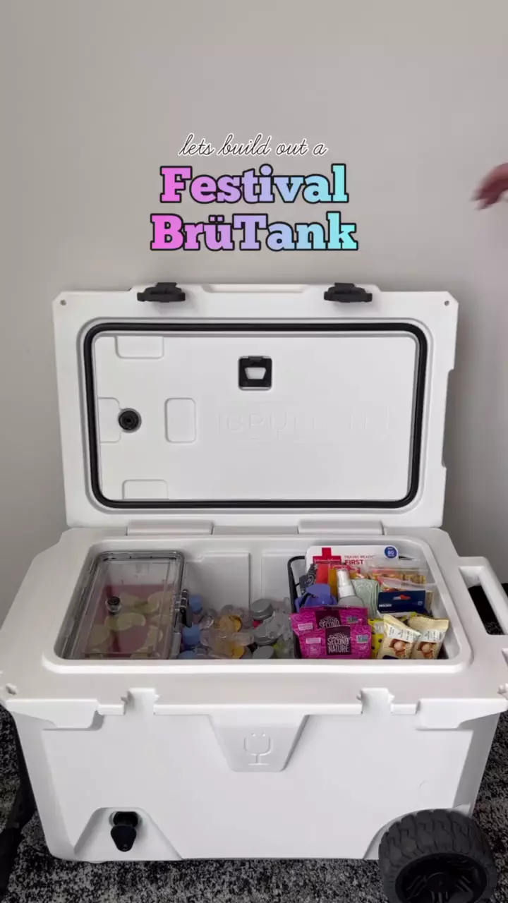 BrüTank 55-Quart Rolling Cooler | Electric Blue
