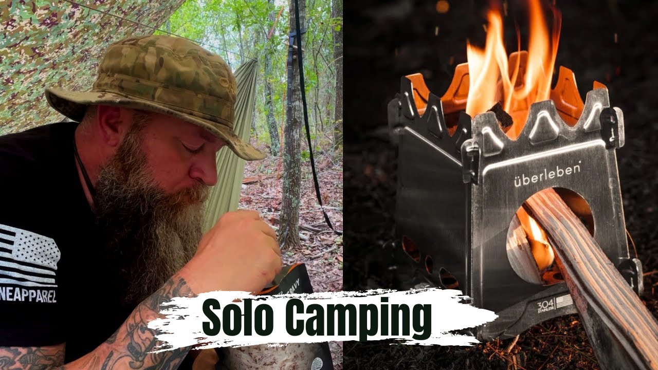 Überleben Stainless Stöker Flatpack Stove + Waxed Canvas Sleeve