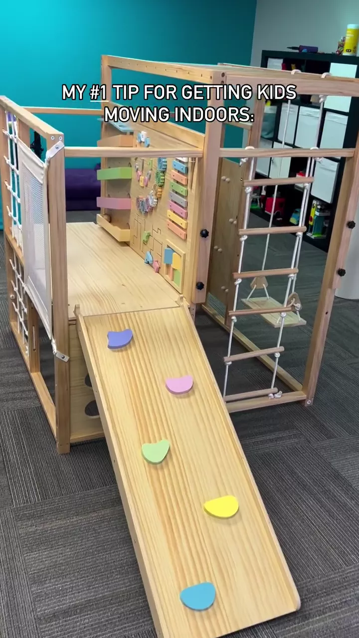 Alpine Adventure Gym | Indoor Climb & Slide Playset | Avenlur