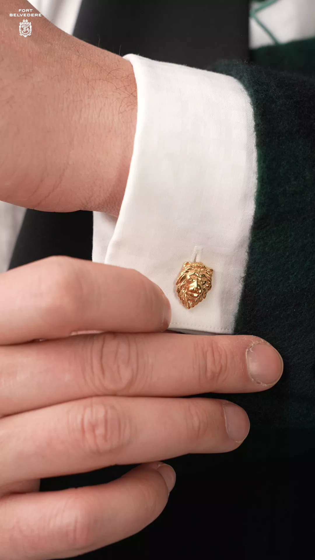 Lion & Gazelle Yellow Gold Vermeil Cufflinks – Gentleman's Gazette