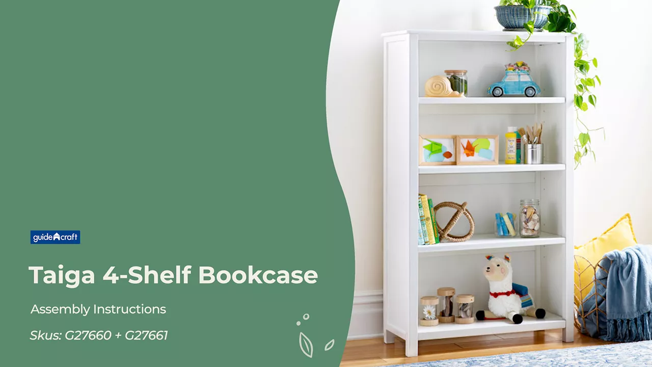 Taiga 4-Shelf Bookcase - 54