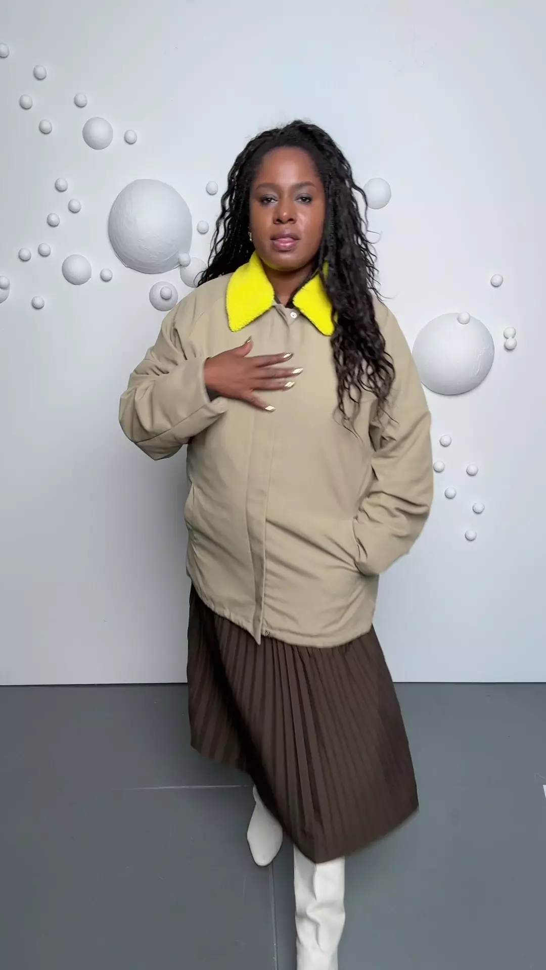 Lotte Nylon Carcoat With Removable Sherpa Collar – Tibi Official