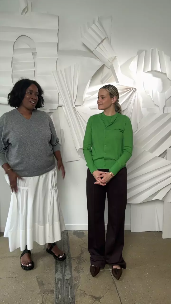 激安　美品　TTTMSW knit cardigan Lサイズ Portrait Cardigan in Solid Green for Women | La DoubleJ US