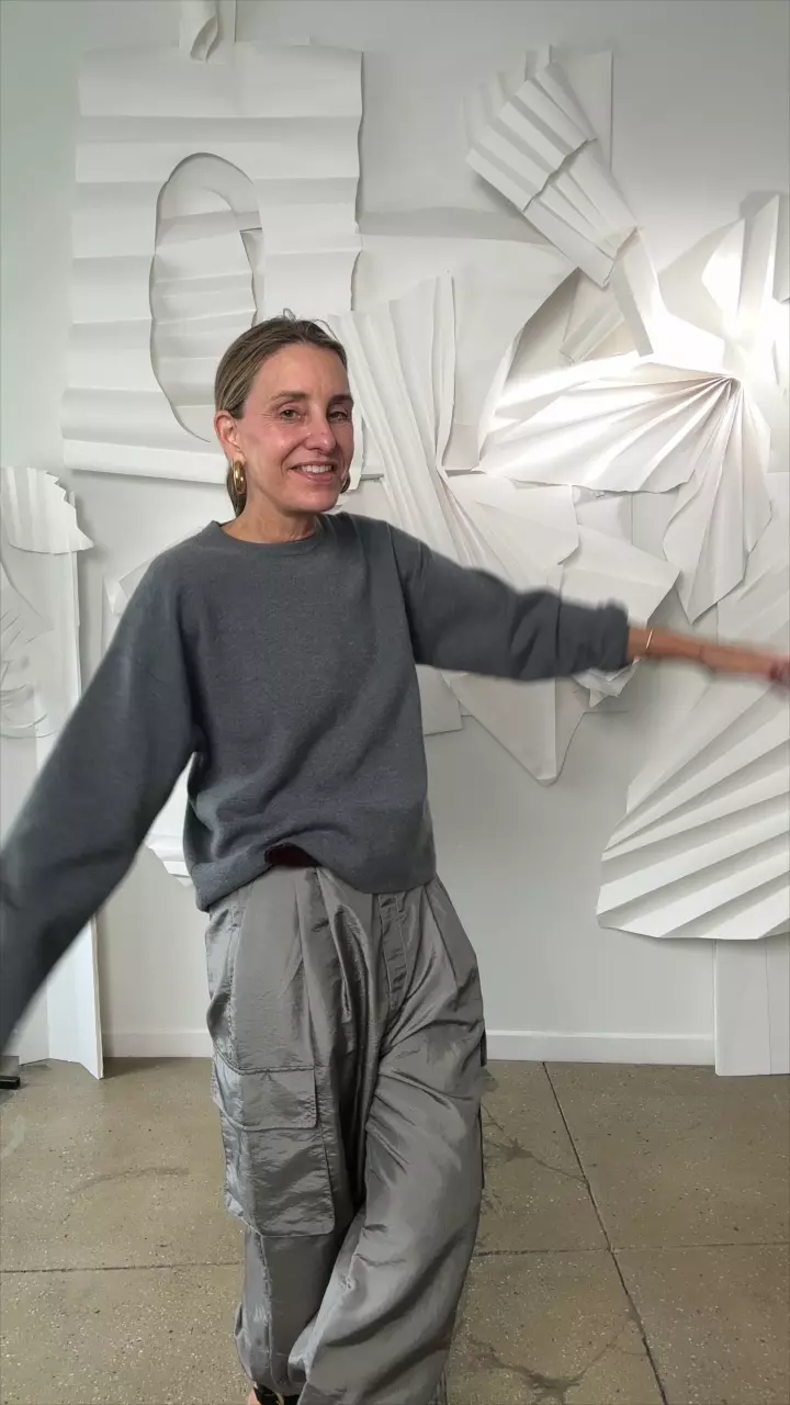 Double Faced Cashmere Oversized Easy Sweater – Tibi Official