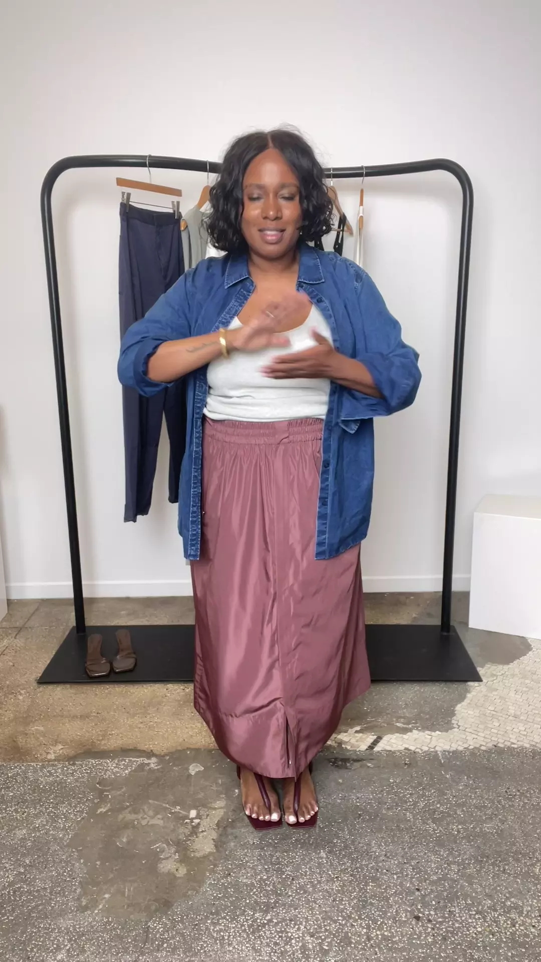 CIOTA SUVIN COTTON NYLON TWILL MA-1 美品 Italian Sporty Nylon Full Skirt – Tibi Official