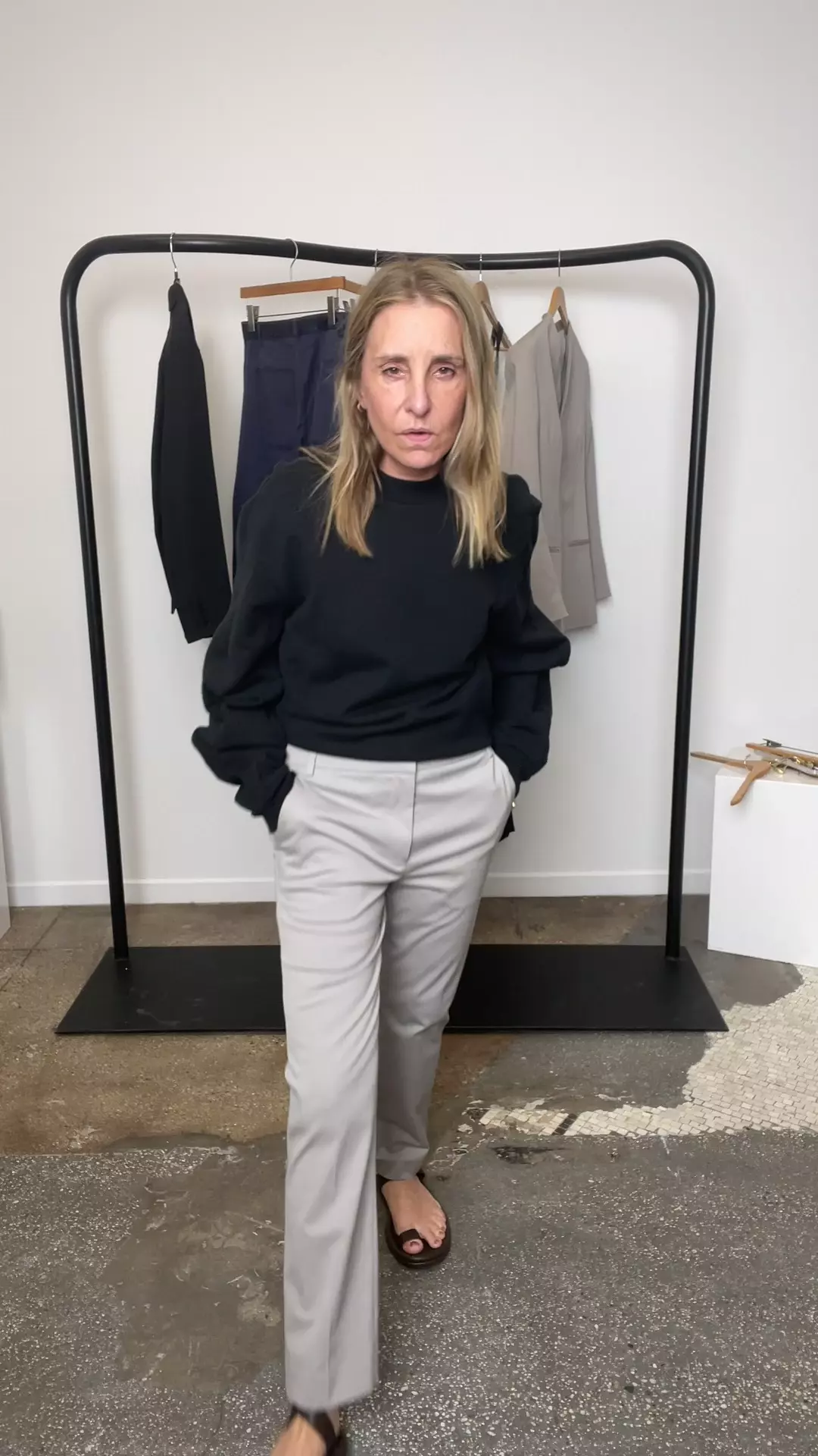 Oliver Cotton Stretch Tricotine Lennon Ankle Pant – Tibi Official