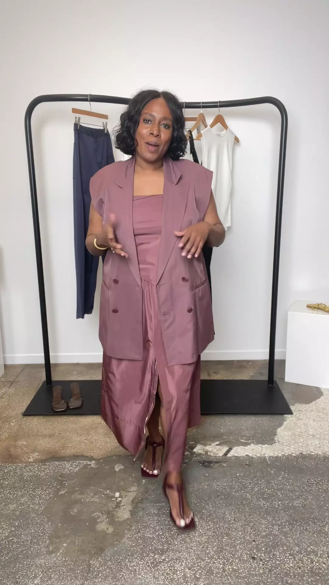 トップス bibiy Bibiy DONNA RIBBON VEST トップス bibiy Bibiy DONNA RIBBON VEST Side Ribbon Vest | byHebaHerz