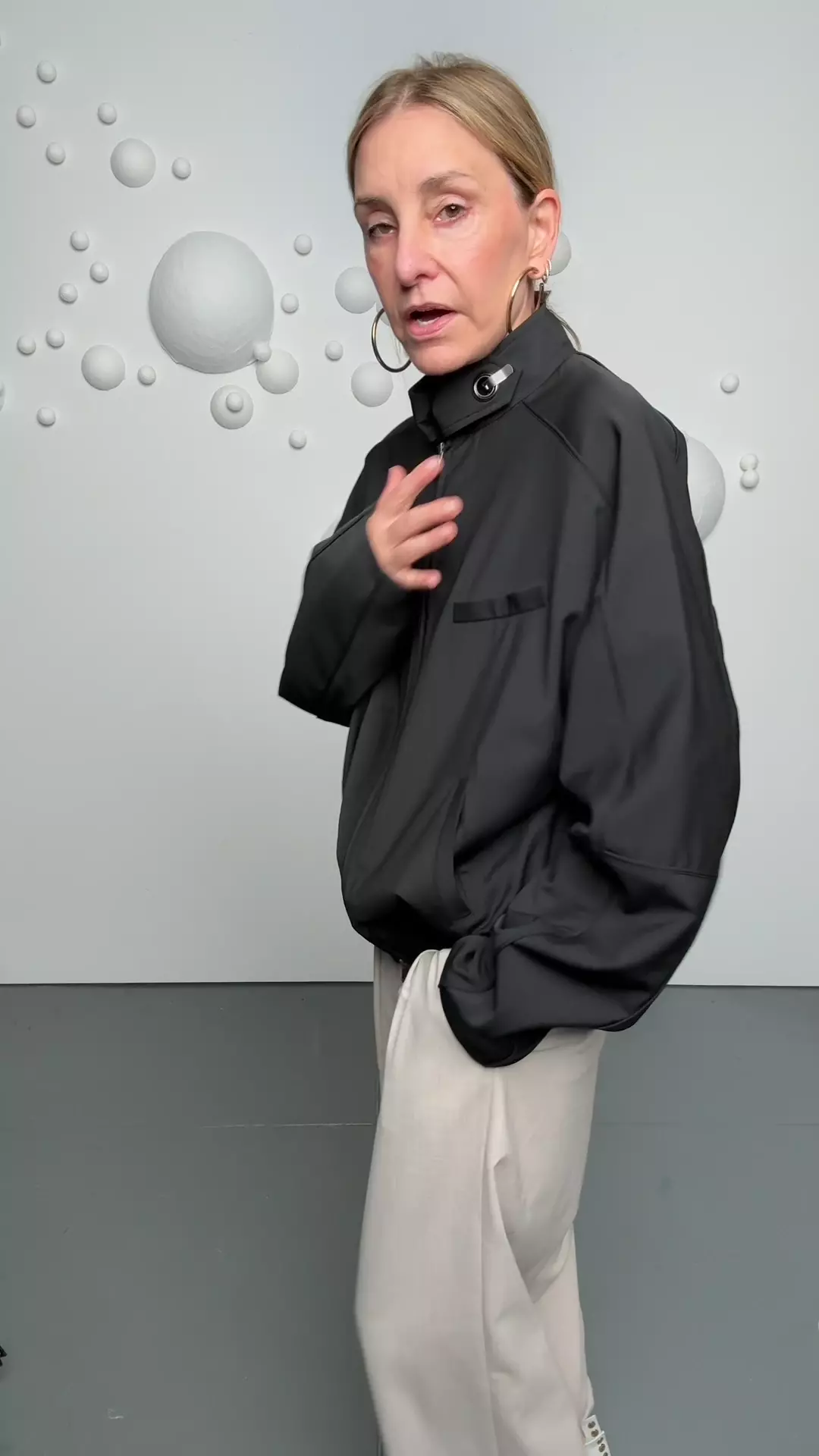 Recycled Tropical Wool Moto Bomber – Tibi Official