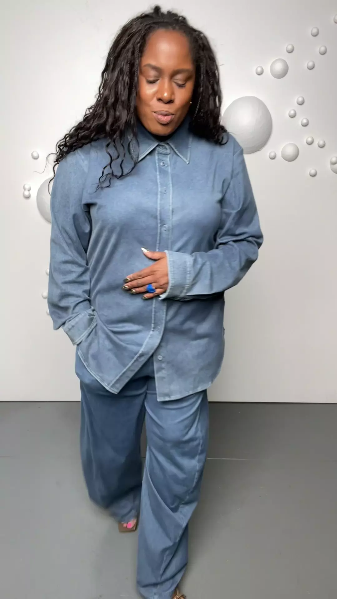 Stretch Denim Knit Winslow Pant – Tibi Official